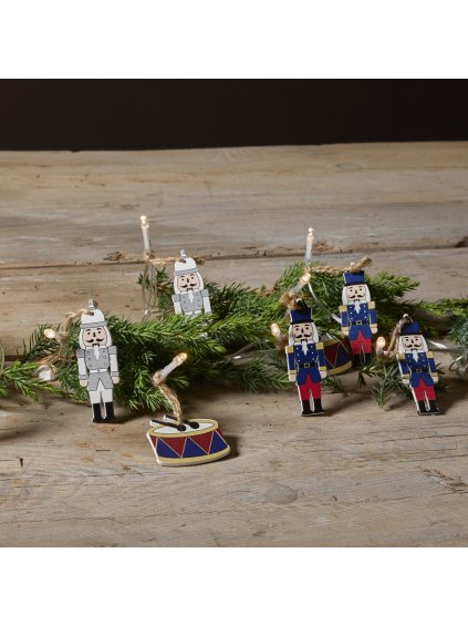 Svetelná LED reťaz 10 figúrok dĺžka 180 cm Star Trading Nutcracker - viacfarebná