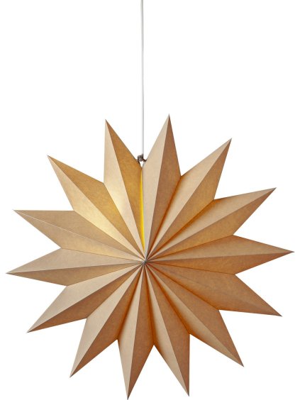 Vianočná papierová hviezda priemer 60 cm Star Trading Plain - béžová