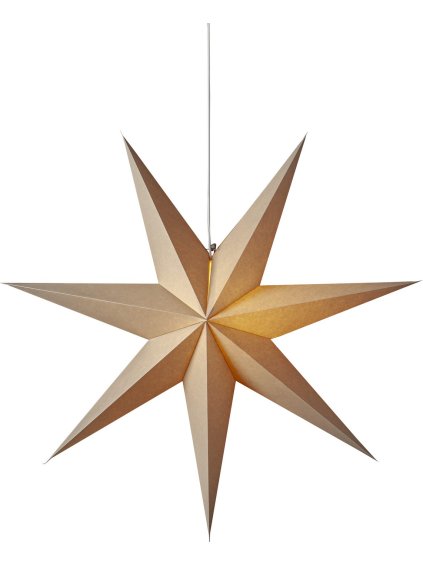 Vianočná papierová hviezda priemer 75 cm Star Trading Plain - béžová