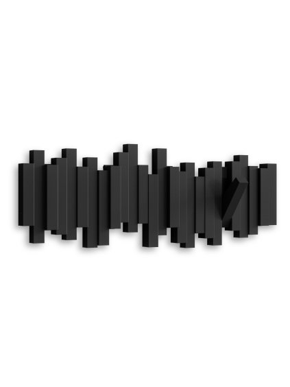 Umbra Sklápací nástenný vešiak Sticks, čierny