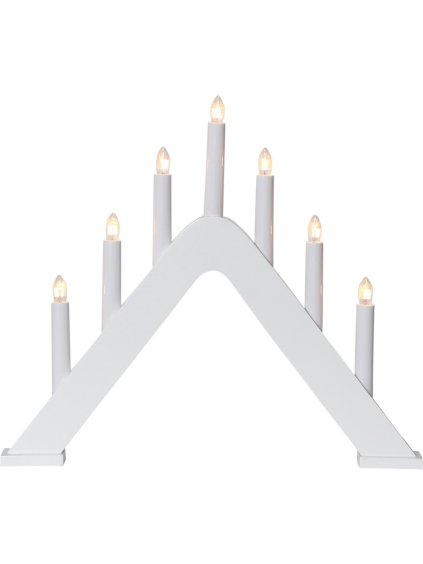 Dekoratívne svietnik na žiarovky STAR TRADING Jarve - biely