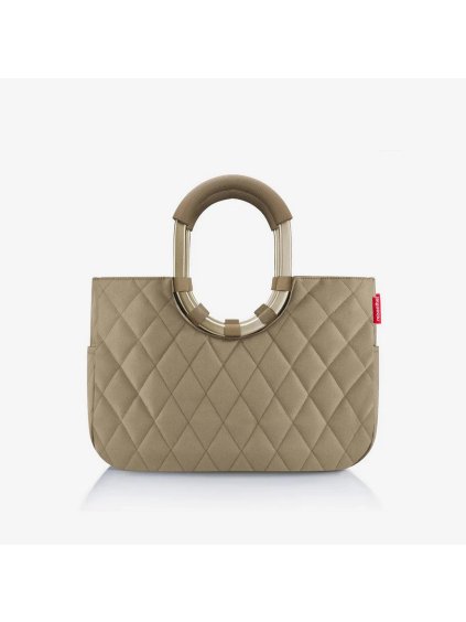 Nákupná taška Reisenthel Loopshopper M Frame Rhombus olive