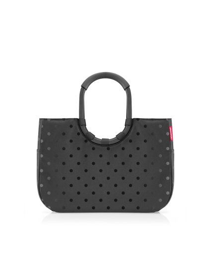 Nákupná taška Reisenthel Loopshopper L Frame Glossy dots black