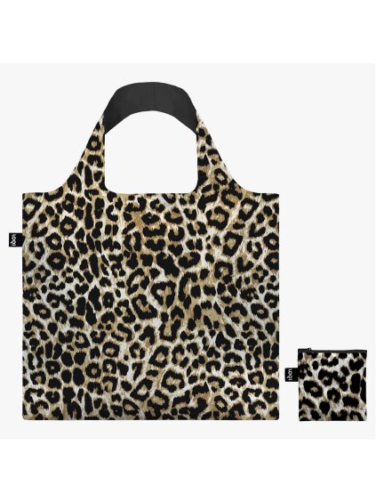 Skladacia nákupná taška LOQI LEOPARD Dusk