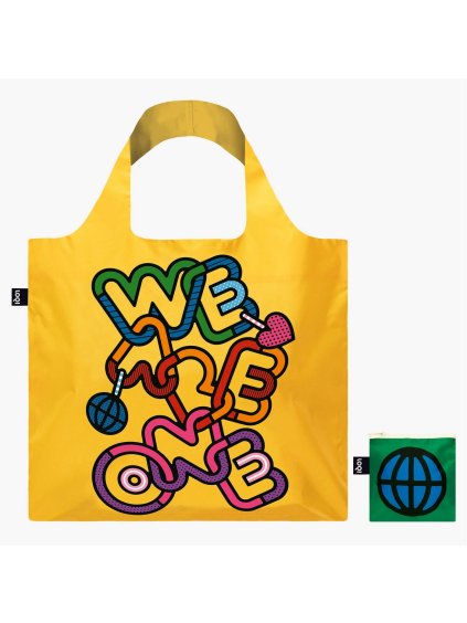 Skladacia nákupná taška LOQI CRAIG & KARL We are One