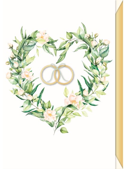 Svadobné prianie 3D Artebene Heart Ring Bow