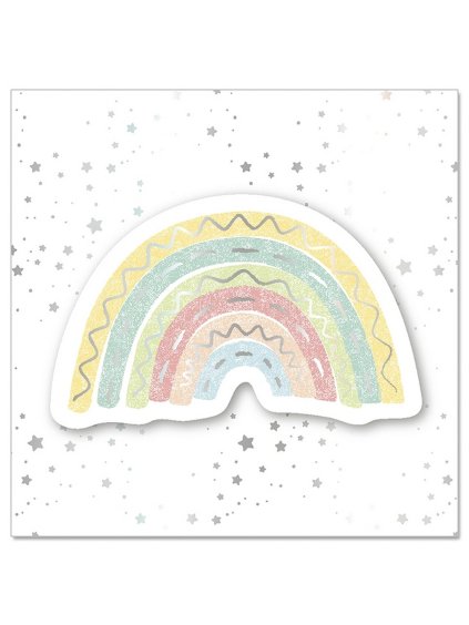 Prianie s obálkou 8x8 cm Artebene Rainbow