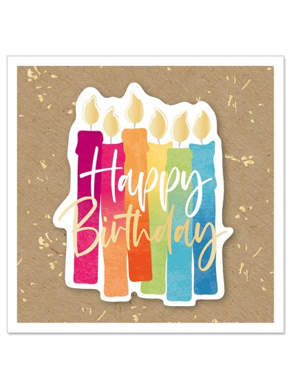 Prianie s obálkou 8x8 cm Artebene Happy Birthday