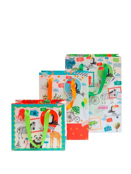 Darčeková taška set 3 veľ. Artebene Animals