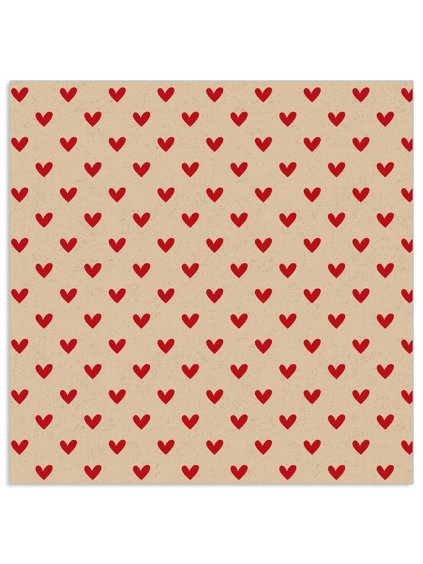 Papierové obrúsky 20 ks Artebene Hearts