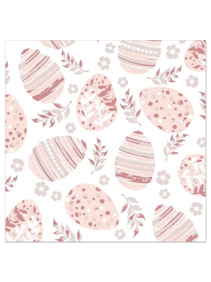 Papierové obrúsky 20 ks Artebene Easter Eggs - ružové