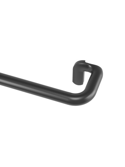 Čierna roztiahnuteľná garniža 76-213 cm Umbra TWILIGHT - pre zatemňovacie závesy