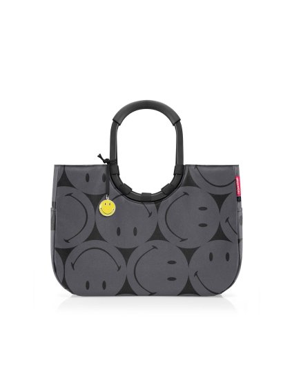Nákupná taška Reisenthel Loopshopper L Smiley® grey