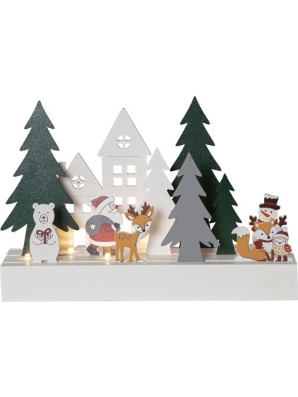 Vianočná LED dekorácia výška 16,5 cm Star Trading Puzzle - farebná