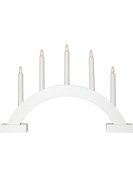 Adventný svietnik výška 32 cm Star Trading Abbe - biely