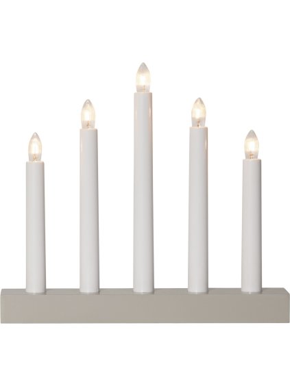 Adventný svietnik výška 24 cm Star Trading Inez - béžový