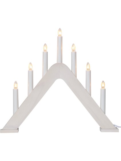 Adventný svietnik výška 36 cm Star Trading Jarve - biely