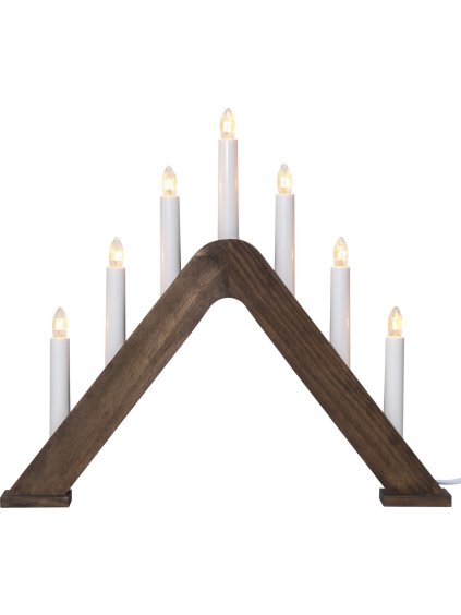 Adventný svietnik výška 36 cm Star Trading Jarve - hnedý