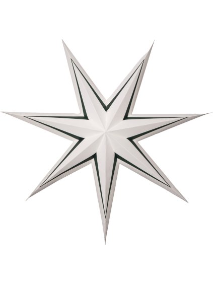 Papierová hviezda priemer 60 cm Star Trading Stripe - zelená