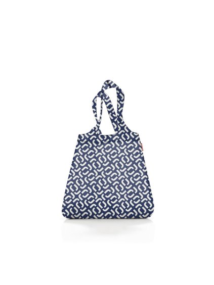 Skladacia taška Mini Maxi Shopper collection Signature navy
