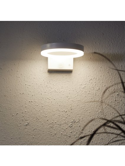 Solárne nástenné LED svietidlo výška 7 cm Star Trading Vidi - biele