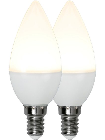 Žiarovka 2 ks LED E14 C37 470LM STAR TRADING Opaque Basic