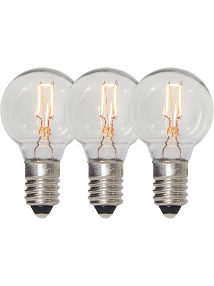 Súprava 3 ks náhradná LED žiarovka E10 Star Trading Spare Bulb - číra