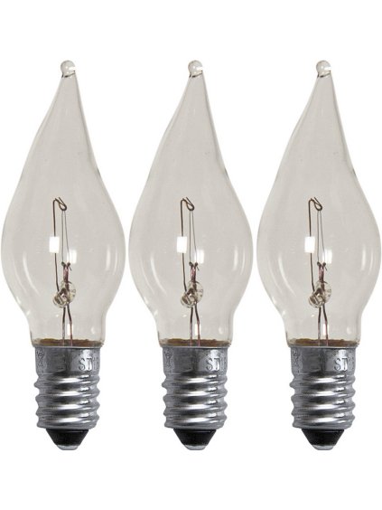 Súprava 3 ks náhradná LED žiarovka E10 a 34V Star Trading Spare Bulb - číra