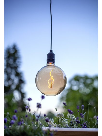 Závesná svetelná LED dekorácia výška 19,5 cm Star Trading Bowl - hnedá