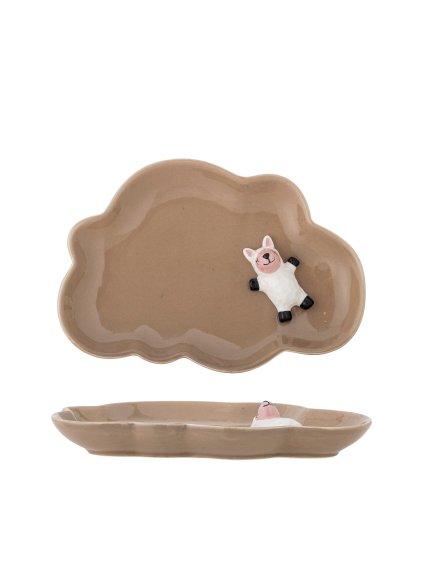 Detský tanier DOLLY Bloomingville - hnedý