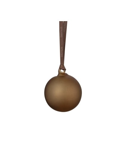 Sada 4 vianočných ozdôb priemer 7 cm Blomus JUHLA - hnedomedená