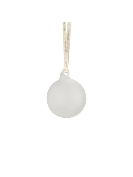 Sada 4 vianočných ozdôb priemer 7 cm Blomus JUHLA - biela