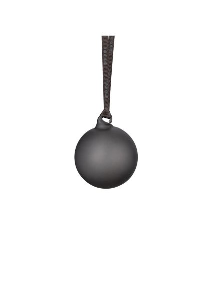 Sada 4 vianočných ozdôb priemer 7 cm Blomus JUHLA - tmavo šedá