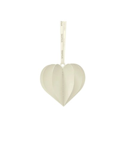 Sada 4 ks papierových srdiečok Blomus KAZARY - krémová