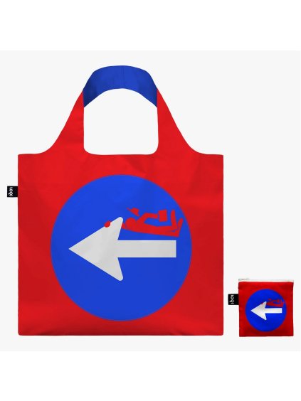 Skladacia nákupná taška LOQI CLET Studio Clet's Signs