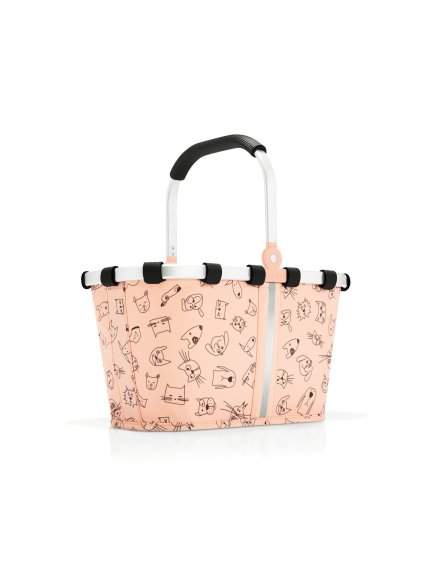 Detský košík Reisenthel Carrybag XS kids Cats and dogs rose