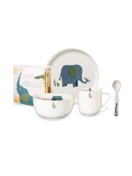Detská jedálenská súprava 5 ks KIDS ASA Selection - slon