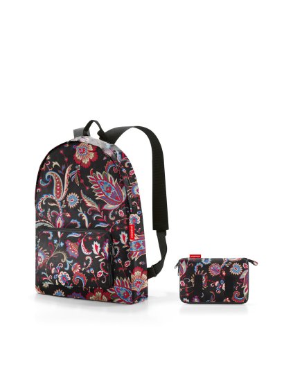 Skladací batoh Risenthel Mini Maxi Rucksack Paisley black