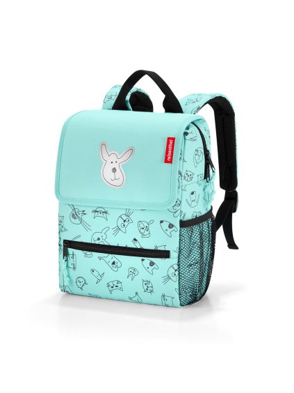 Detský batoh Reisenthel Backpack deti Cats and dogs mint