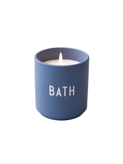 Veľká vonná sviečka DESIGN LETTERS BATH - modrá