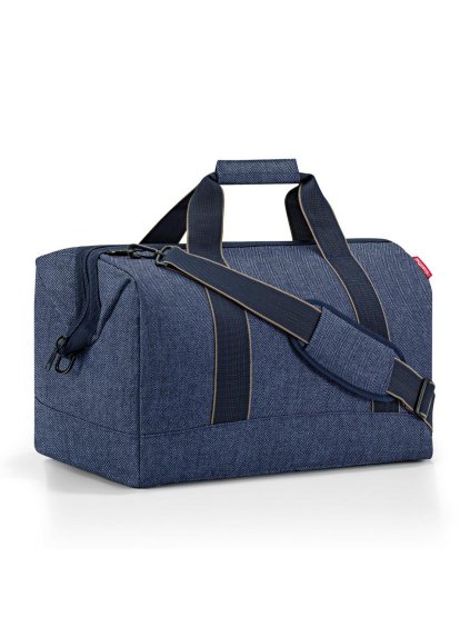 Cestovná taška Reisenthel Allrounder L Herringbone dark blue