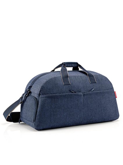Cestovná taška Reisenthel Overnighter plus Herringbone dark blue