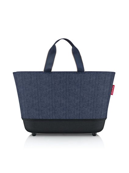Nákupný košík Reisenthel Shoppingbasket Herringbone dark blue