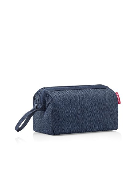 Kozmetická taštička Reisenthel Travelcosmetic Herringbone dark blue