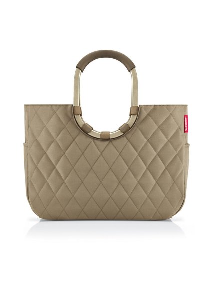 Nákupná taška Reisenthel Loopshopper L Frame Rhombus olive