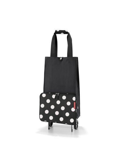 Nákupná taška na kolieskach Reisenthel Foldabletrolley Dots white