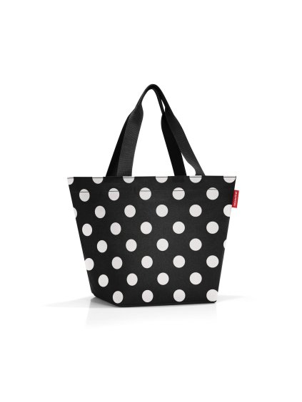 Nákupná taška cez rameno Reisenthel Shopper M Dots white