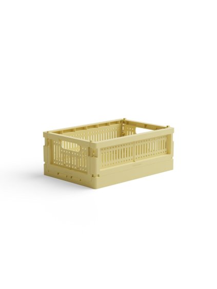 Skladacia prepravka mini Made Crate - lemon cream