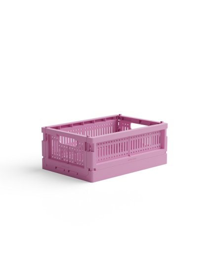 Skladacia prepravka mini Made Crate - soft fuschia
