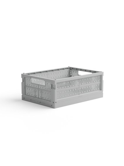 Skladacia prepravka midi Made Crate - misty grey